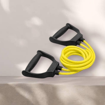 Aoriyon IU9-DHC Double Toning Resistance Heavy Quality(BLACK YELLOW) Resistance Tube(Yellow)