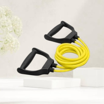 SRD H-D7A Toning tube home gym exerciser (BLACK YELLOW) Resistance Tube(Yellow)