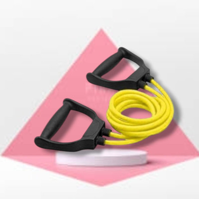 SRD DJ=IES Double Toning Resistance Heavy Quality(BLACK YELLOW) Resistance Tube(Yellow)
