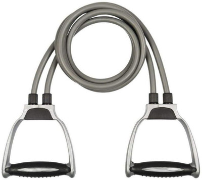 DHEER Unisex Double Toning Resistance Tube (Grey) Resistance Tube(Multicolor)