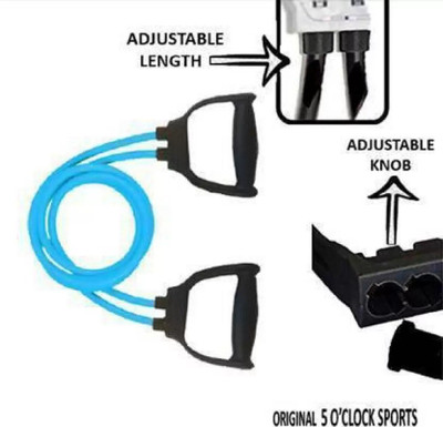 AJEET Double Resistance Band Toning Tube Exerciser Fitness Pulling Rope for Men Resistance Tube(Multicolor)