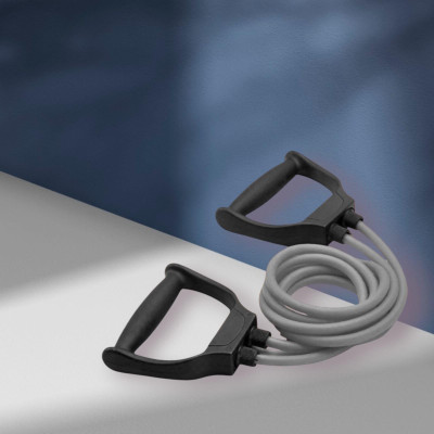 SRD SH80-D Toning Tube Exercise & Stretching Resistance(Grey) Resistance Tube(Mulicolour)