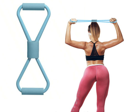 Wearslim Professional 8 Shaped Resistance Band Chest Expender Workout Equipment Toning Resistance Tube(Blue)