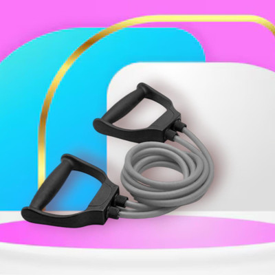 Aoriyon KJHD-8DS Double Toning Tube, & Resistance Men & Women Resistance Tube(Mulicolour)