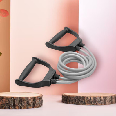 SRD AL-JS7 National Sports Double Toning Tube Resistance (Grey) Resistance Tube(Mulicolour)