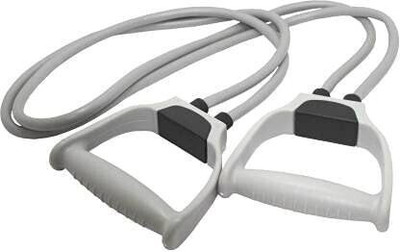 NEWSHARK SHARVAN ® Double Toning Resistance Band Tube Exercise , for Man and Women Resistance Tube(Grey)