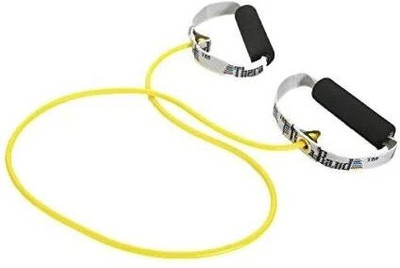 Theraband Professional Latex Resistance Tubing with Handles for Exercise- Yellow Resistance Tube(Yellow)
