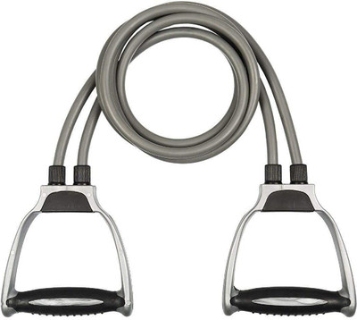 Fitfun XVI-67-ZA-Resistance Bands (2 Rope) Pull Rope Elastic for Fitness Resistance Tube(Smart Grey)
