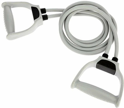 TensionX Double Resistance Tube, For Men And Women For Home Gym Resistance Tube (Grey) Resistance Tube(Grey)