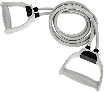 ADONYX Double Toning Resistance Tube Pull Rope Elastic Rubber Exercise Band Resistance Tube(Grey)
