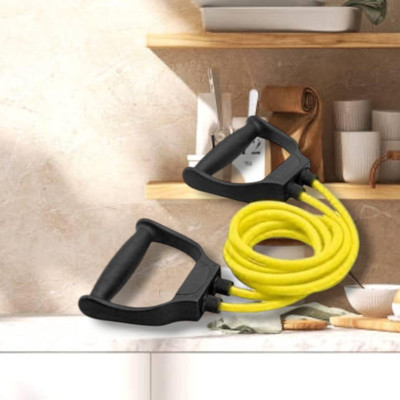 SRD JD-FH training tube home workout muscle(BLACK YELLOW) Resistance Tube(Yellow)
