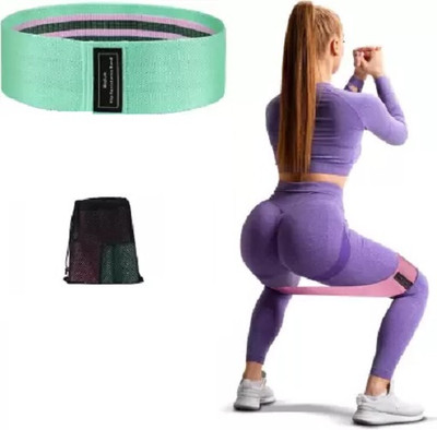 Fitcozi Fabric Resistance Bands, Exercise Booty Bands For Men and Women Resistance Tube(Green)