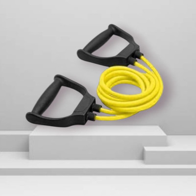 Aoriyon SJ-7G1 Toning Resistance Elastic Rubber (BLACK YELLOW) Resistance Tube(Yellow)