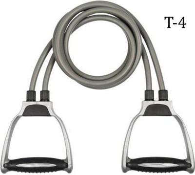 AJEET Resistance Band Toning Tube with D Handle for Exercise Workout Rubber Resistance Tube(Multicolor)