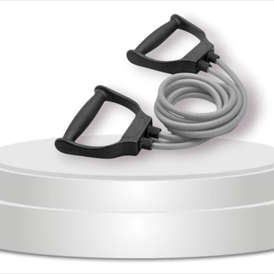 SRD S-9DU Resistant Band for Home and GYM Workout (Grey) Resistance Tube(Mulicolour)