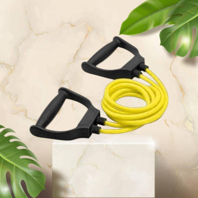 Aoriyon HG-U7Y Toning Tube Exercise Workout (BLACK YELLOW) Resistance Tube(Yellow)