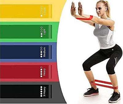 GRTQ ) RESISTANCE LOOP BANDS EXERCISE BELT Resistance Tube(Multicolor)