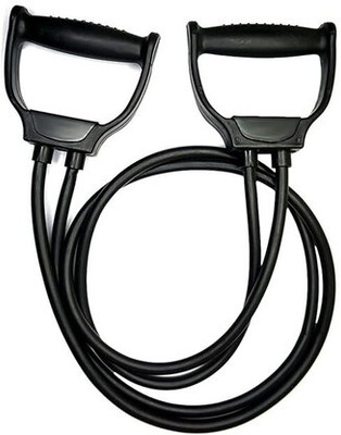 GJSHOP Double Resistance Band, Toning Tube, Exercise Tube, for Resistance Training Resistance Tube(Black)