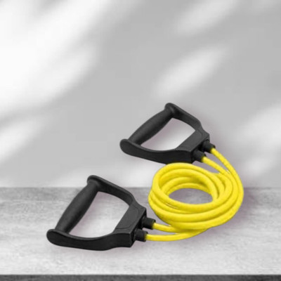 Aoriyon IU90E-U Double Toning Resistance Heavy Quality(BLACK YELLOW) Resistance Tube(Yellow)