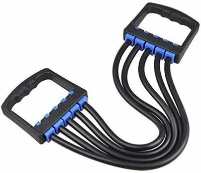 Shopeleven 5 Pcs Resistant Band Set Pull Rope Expandable Variable Reistant Exerciser Resistance Tube(Multicolor)
