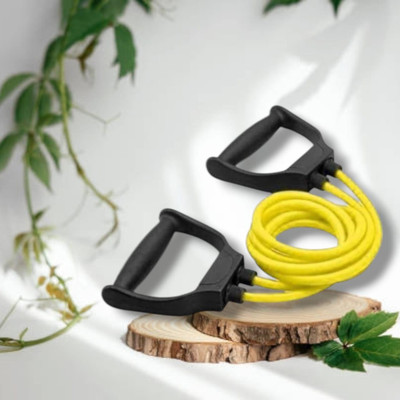 Aoriyon Q-8OD Double Toning Resistance Heavy Quality(BLACK YELLOW) Resistance Tube(Yellow)