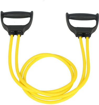 PRIYANSHI ENTERPRISE 2 Rope Rubber Tonning Tube Resistance Tube Resistance Tube(Yellow)