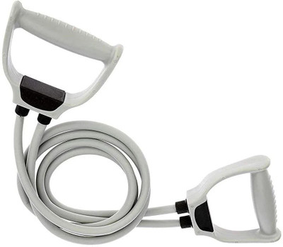 NEWSHARK Double Toning Resistance Tube Pull Rope Elastic Rubber Exercise Band Resistance Tube(Grey)