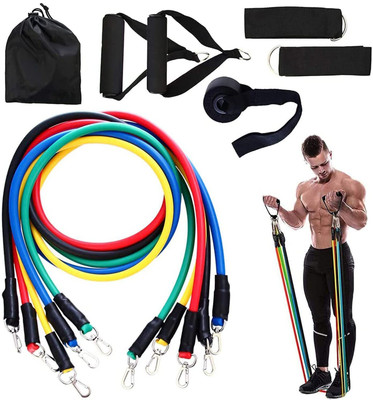 Oddish Power Resistance Bands for Workout for Women & Men (11pcs) Resistance Tube(Multicolor)