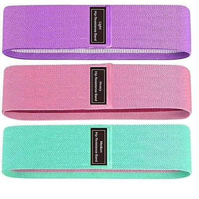 Armidale Fitness Resistance Band Skin Friendly Stretch Loop Workout Fabric Resistance Tube(Multicolor)