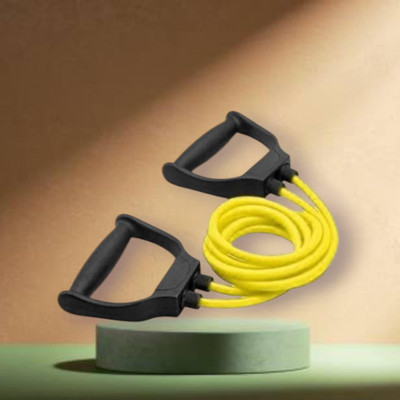 Aoriyon JI-D8HK Double Toning Full Body Workout(BLACK YELLOW) Resistance Tube(Yellow)