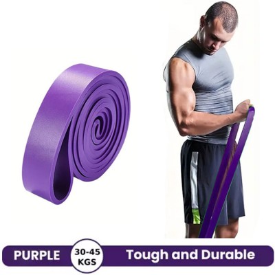 Shopeleven Resistance Bands: Strength Training, Body Building, Working Out, Stretching Resistance Tube(Purple)