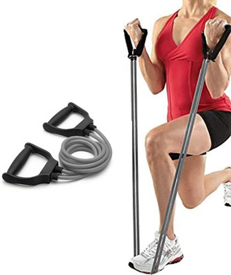 PKT Double Toning Resistance Tube Heavy Quality Rope Elastic Rubber for Men & Women Resistance Tube(Multicolor)