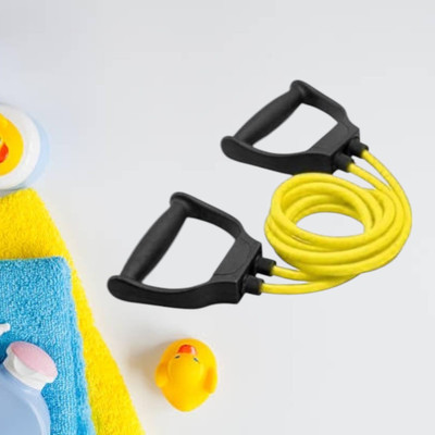 SRD JD-9D Fitness Exercise Resistance Tube(BLACK YELLOW) Resistance Tube(Yellow)