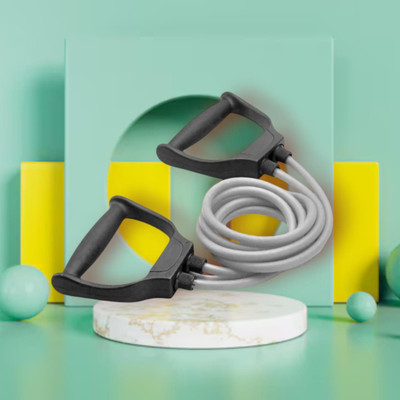 SRD SLOS-7D National Sports Double Toning Tube Resistance (Grey) Resistance Tube(Mulicolour)