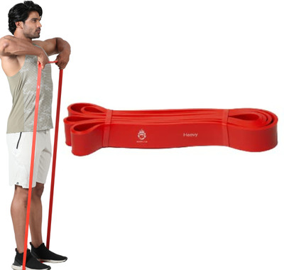 BURNLAB Pull up Assist Band (Heavy) Resistance Tube(Red)