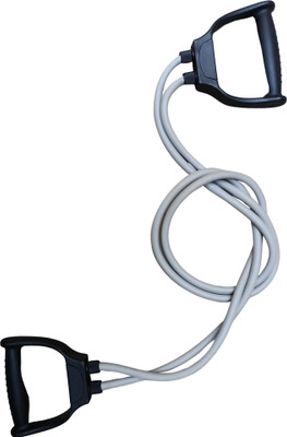 LIVOX resistance band toning tube fitness pulling rope Resistance Tube Resistance Tube(Black, Grey)