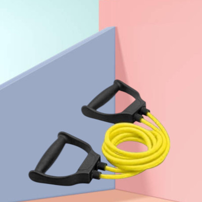 Aoriyon JG-S8D Toning Tube Exercise Workout (BLACK YELLOW) Resistance Tube(Yellow)