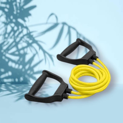 Aoriyon K81-HG Toning Resistance Elastic Rubber (BLACK YELLOW) Resistance Tube(Yellow)