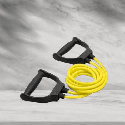 SRD JHD-8DA elasticity toning rope gym home (BLACK YELLOW) Resistance Tube(Yellow)
