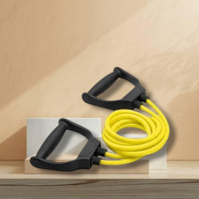 SRD 9-JSHG Double Toning Resistance Heavy Quality(BLACK YELLOW) Resistance Tube(Yellow)