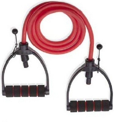 FITRONYX Heavy Resistance Toning Tube, Exercise Band Resistance Tube With Handle Resistance Tube(Red)
