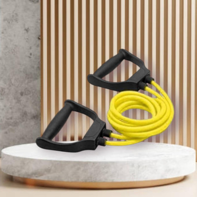 Aoriyon J9S-U7D Toning Resistance Elastic Rubber (BLACK YELLOW) Resistance Tube(Yellow)