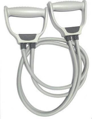 Tensura Double Toning Resistance Tube Heavy Quality Exercise Band Resistance Tube(Grey)