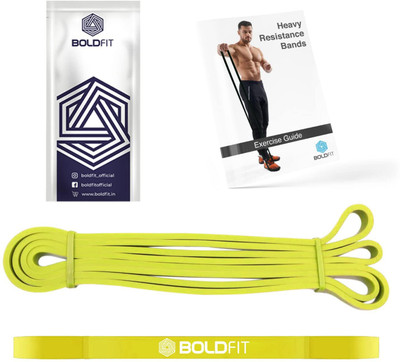 BOLDFIT Heavy Resistance Band For Exercise & Stretching Resistance Tube For Men & Women Resistance Tube(Yellow)