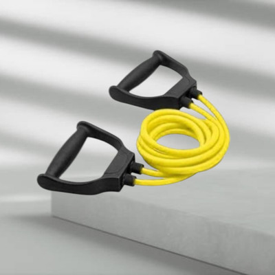 SRD DG-S8J Heavy Quality Exercise toning (BLACK YELLOW) Resistance Tube(Yellow)