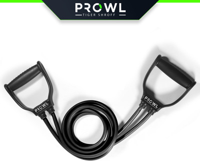 PROWL by Tiger Shroff Double Toning Tube,Exercise & Stretching Resistance Band For Men & Women Workout Resistance Tube(Black)