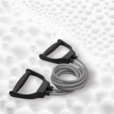 Aoriyon ZCX-8F Pull Rope Fitness Rope Rubber Bands (GREY) Resistance Tube(Mulicolour)