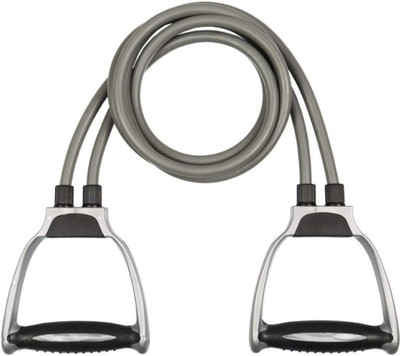 mr super fast Double Toning Resistance Tube Pull Rope Elastic Rubber Exercise Band for Workout Resistance Tube(Grey, Blue)