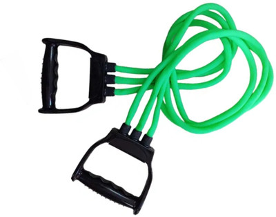 AMETHYST SKY Ultra Tough 3-Tube Resistance Band with Ergonomic Handles for Total Toning Resistance Tube(Green)