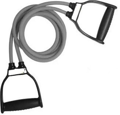 LIVOX Double Toning Tube Handles Medium Resistance Tube Resistance Tube(Multicolor)